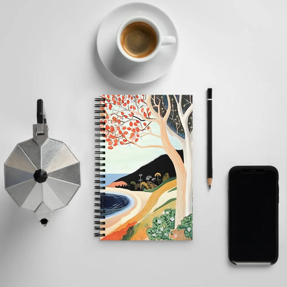 Tranquil Coastline Dream | Spiral Notebook