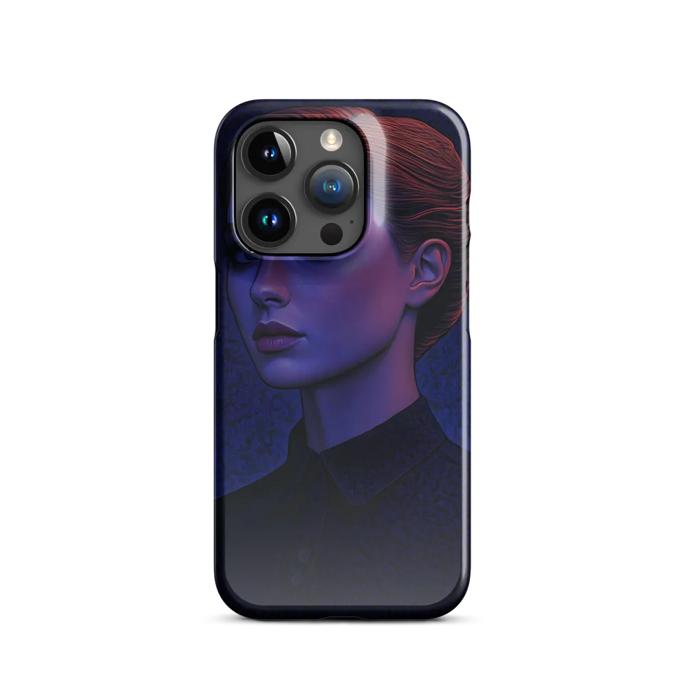 Ethereal Portrait in Blue and Red