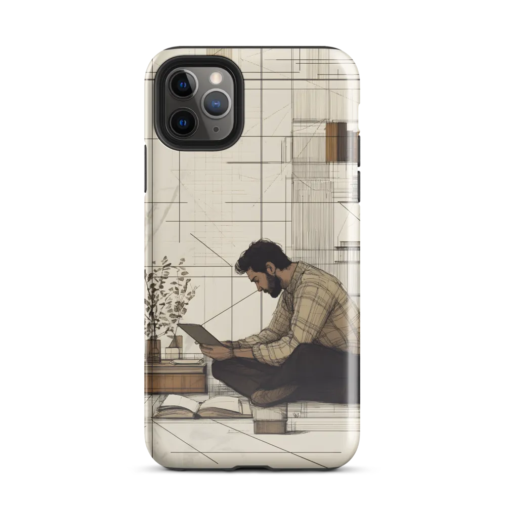 Quiet Reflections in Line | Phone Case |  11 Pro Max | Tough Case | Glossy