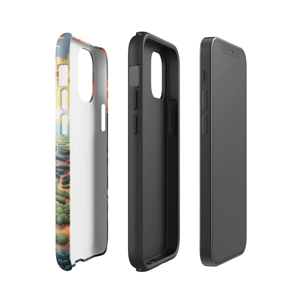 Desert Serenity at Dusk | Phone Case |  12 mini | Tough Case | Glossy