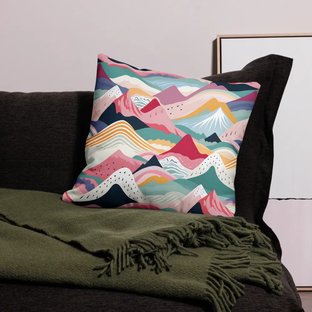 Harmonious Mountain Waves | Pillow Case | 22″×22″