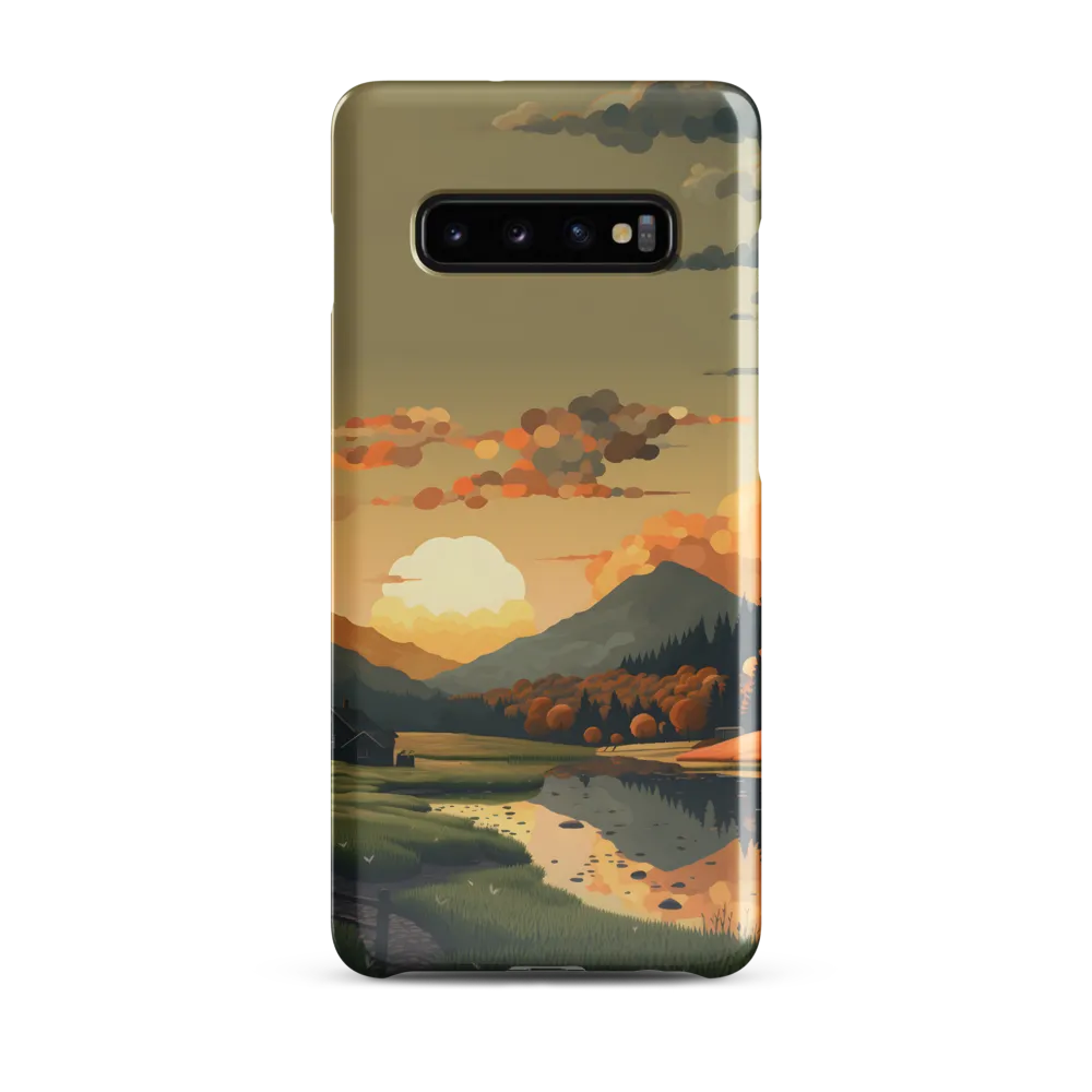 Whispers of Autumn: A Tranquil Evening | Phone Case |  S10 Plus | Snap Case | Glossy