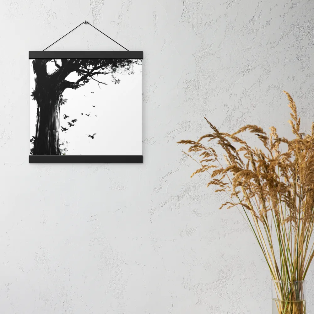 Whispers of Nature | Poster With Black Wood Hanger | 12″×12″