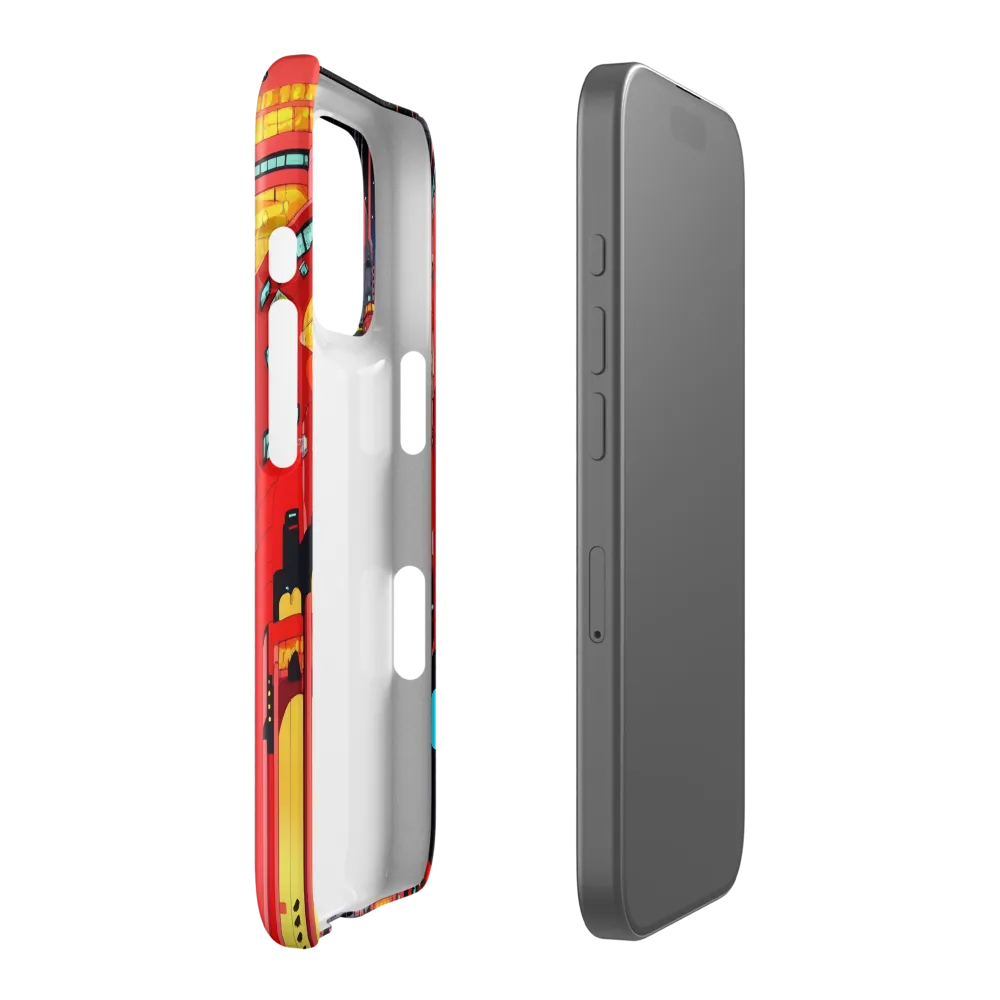 Neon Dreams: A Cyberpunk Cityscape | Phone Case |  16 Pro | Snap Case | Glossy
