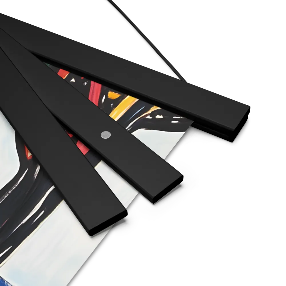 Vibrant Nature's Embrace | Poster With Black Wood Hanger | 14″×14″