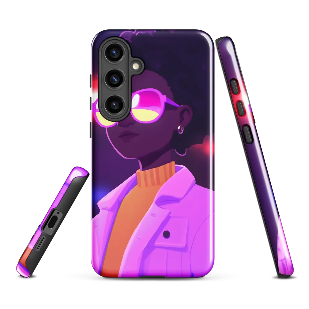 A Vibrant Soul in Shades | Phone Case |  S24 Plus | Tough Case | Glossy