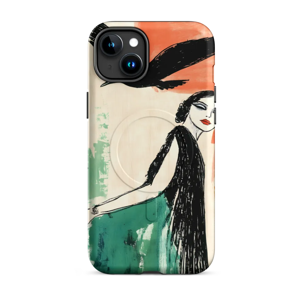 Elegance in Flight | Phone Case |  15 Plus | MagSafe® Tough Case | Matte