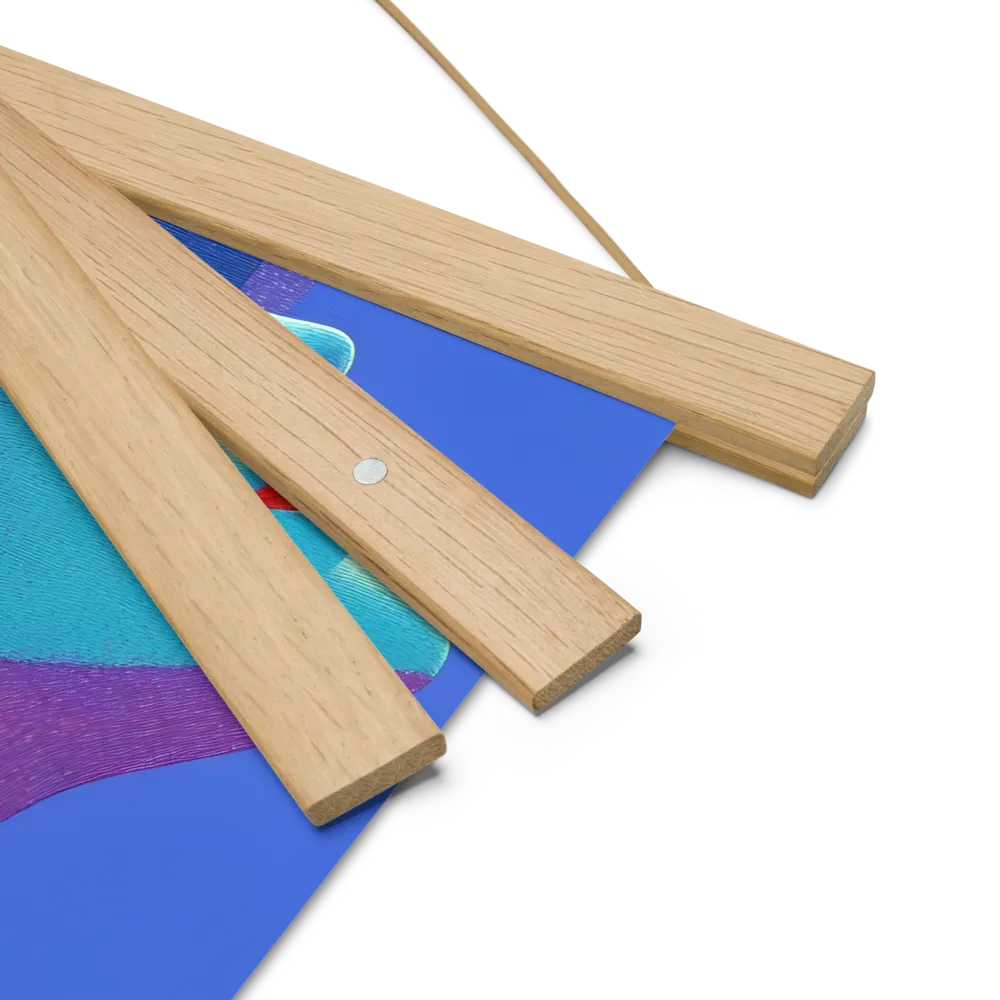 Ethereal Reverie | Poster With Oak Wood Hanger | 10″×10″
