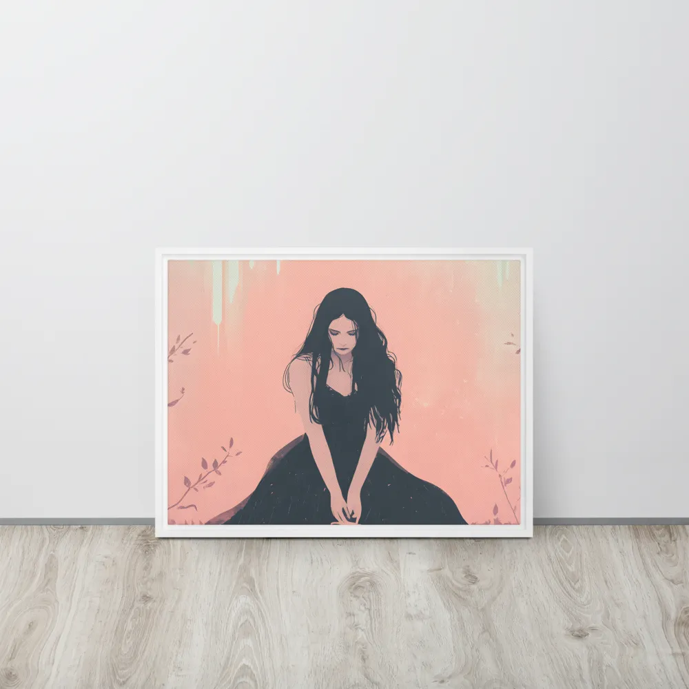 The Guardian of Solitude | Canvas with White Frame | 18″×24″