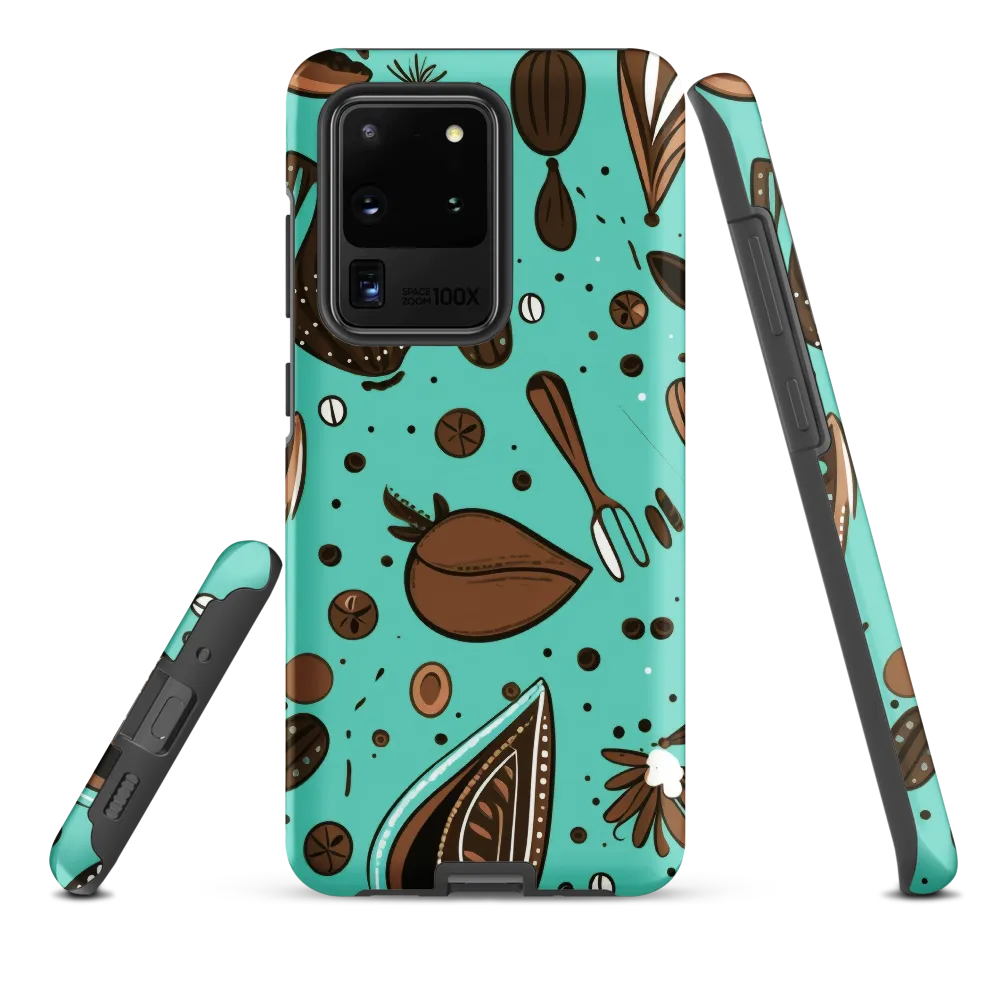 Whimsical Culinary Print | Phone Case |  S20 Ultra | Tough Case | Matte