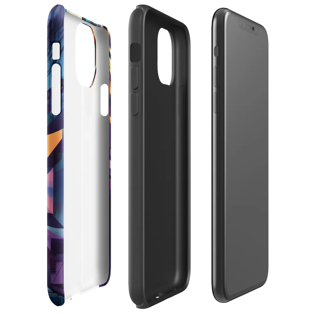 Urban Symphony: A Digital Cityscape | Phone Case |  11 Pro Max | Tough Case | Glossy