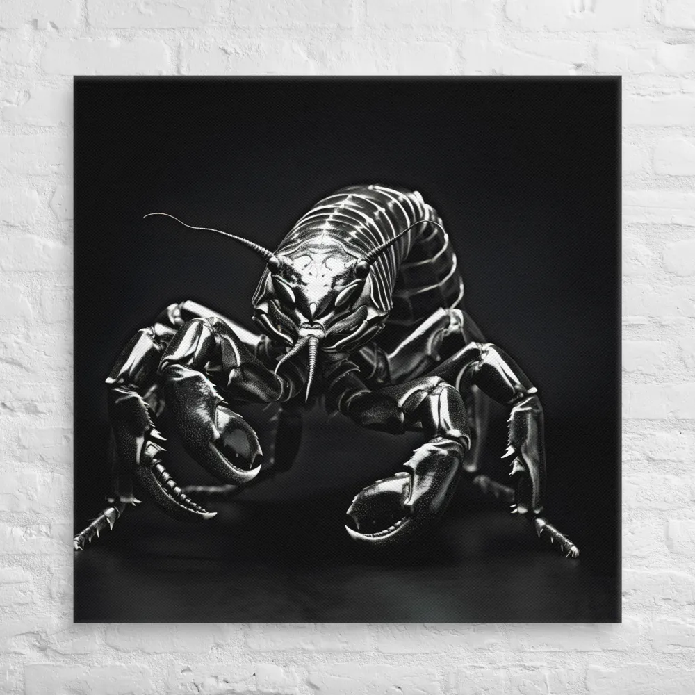 Lobster in Metallic Splendor | Canvas | 37″×37″