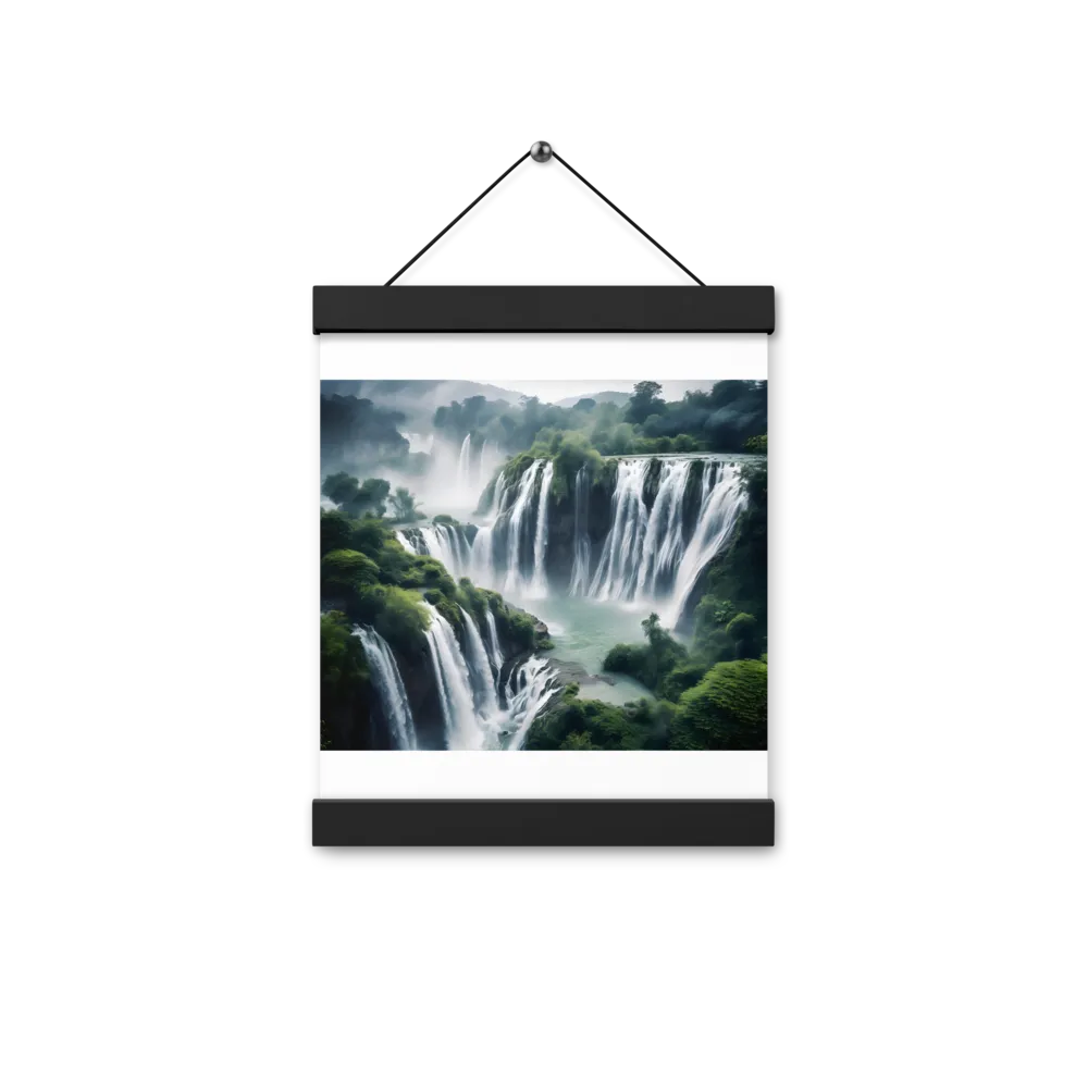 Whispers of the Cascades | Poster With Black Wood Hanger | 8″×10″