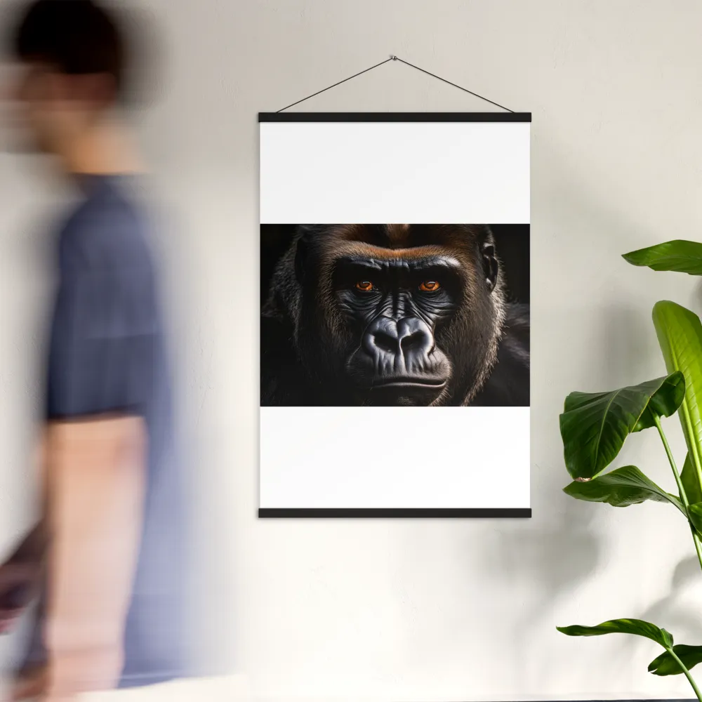 Majestic Gaze | Poster With Black Wood Hanger | 24″×36″