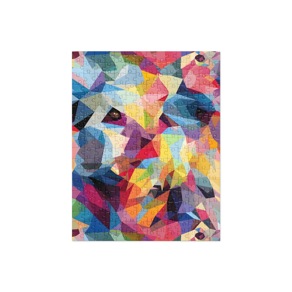 Playful Geometry: The Bear's Face | Jigsaw Puzzle | 252 pieces