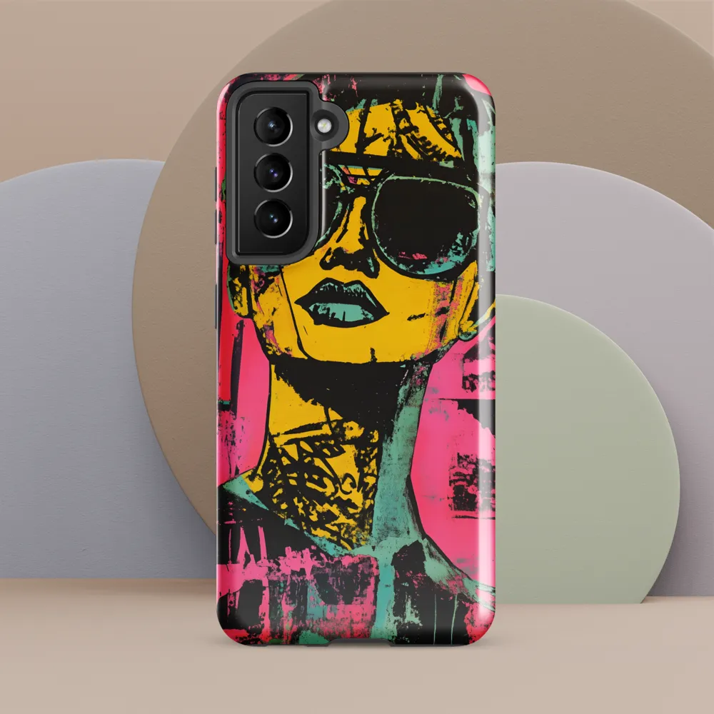 Confident Portrait in Neon Colors