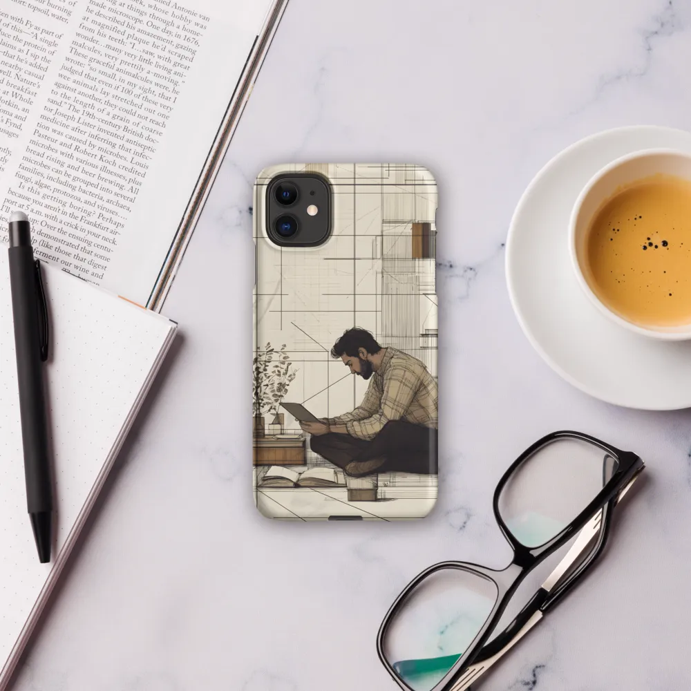 Quiet Reflections in Line | Phone Case |  11 | Snap Case | Matte