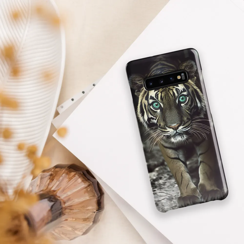 Majestic Gaze: The Tiger's Presence | Phone Case |  S10 Plus | Snap Case | Glossy