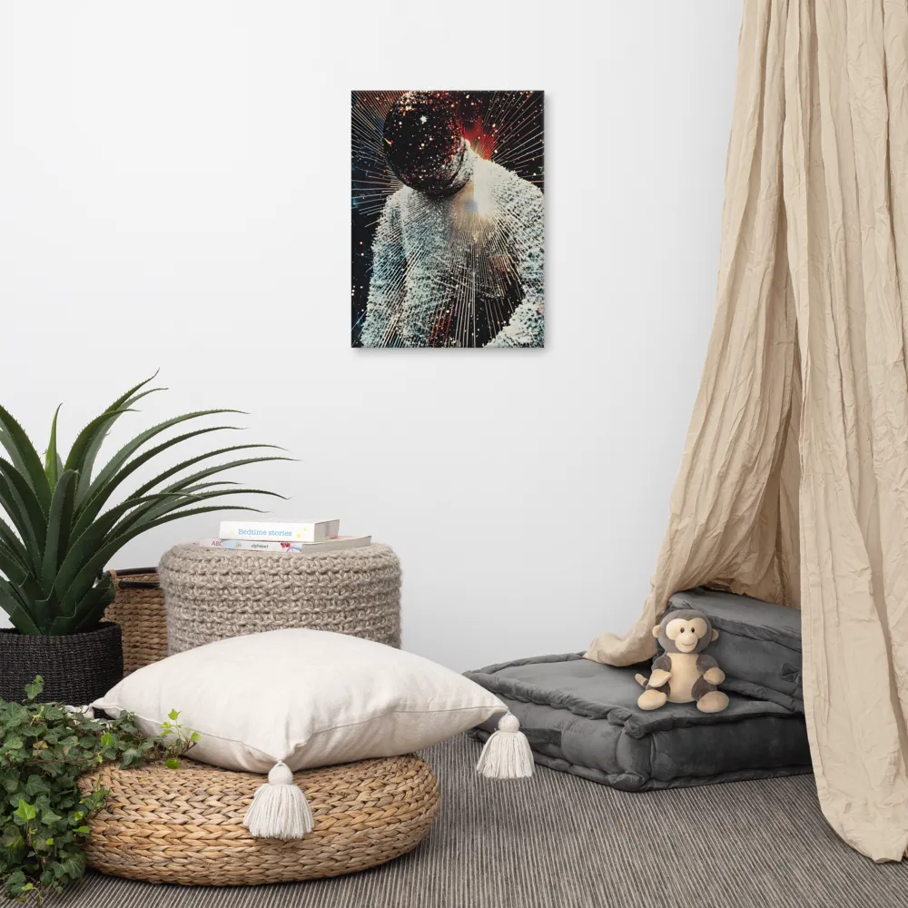 Ethereal Astronaut: A Journey Through the Cosmos | Canvas | 18″×24″