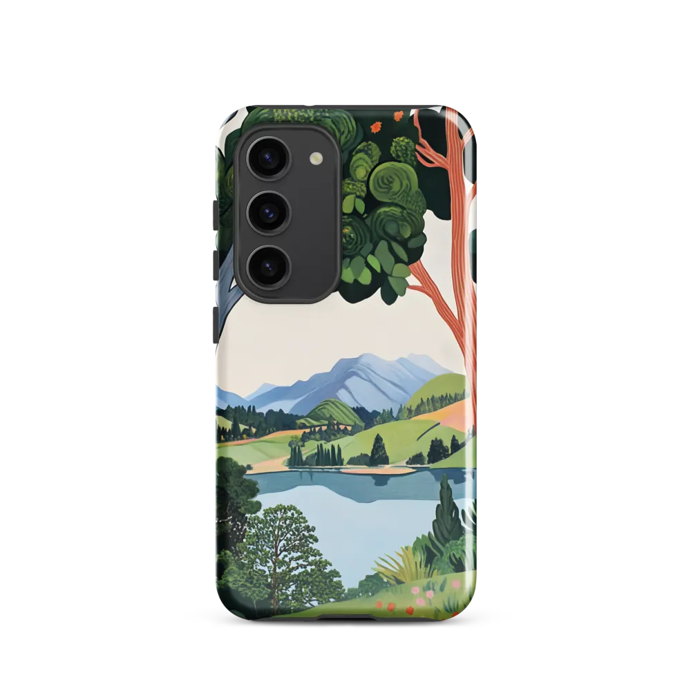Verdant Frame: Lake Beyond the Trees