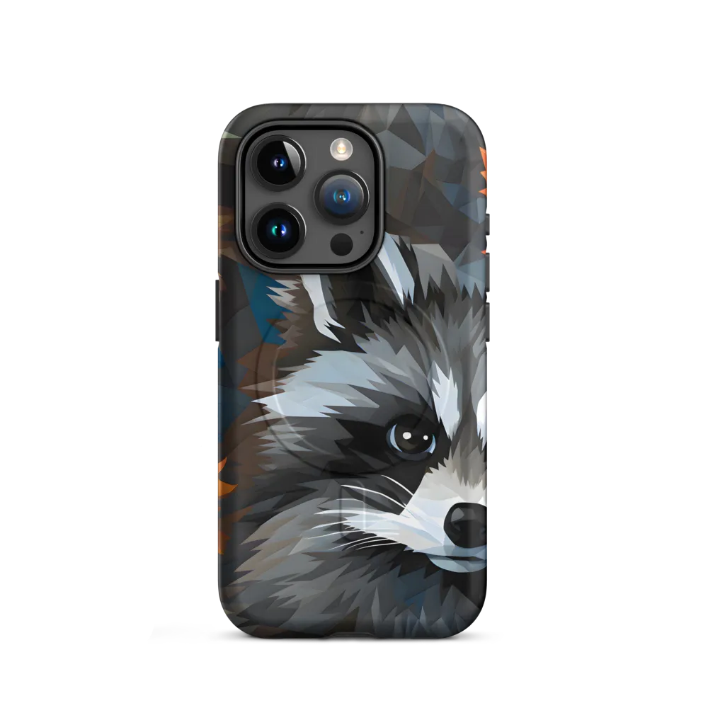 Whispers of Autumn: The Raccoon's Gaze | Phone Case |  15 Pro | MagSafe® Tough Case | Matte