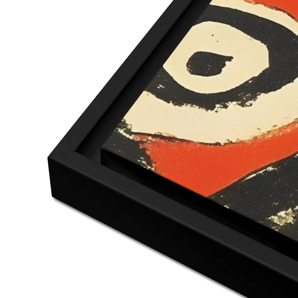 Dynamic Geometric Abstraction | Canvas with Black Frame | 24″×36″