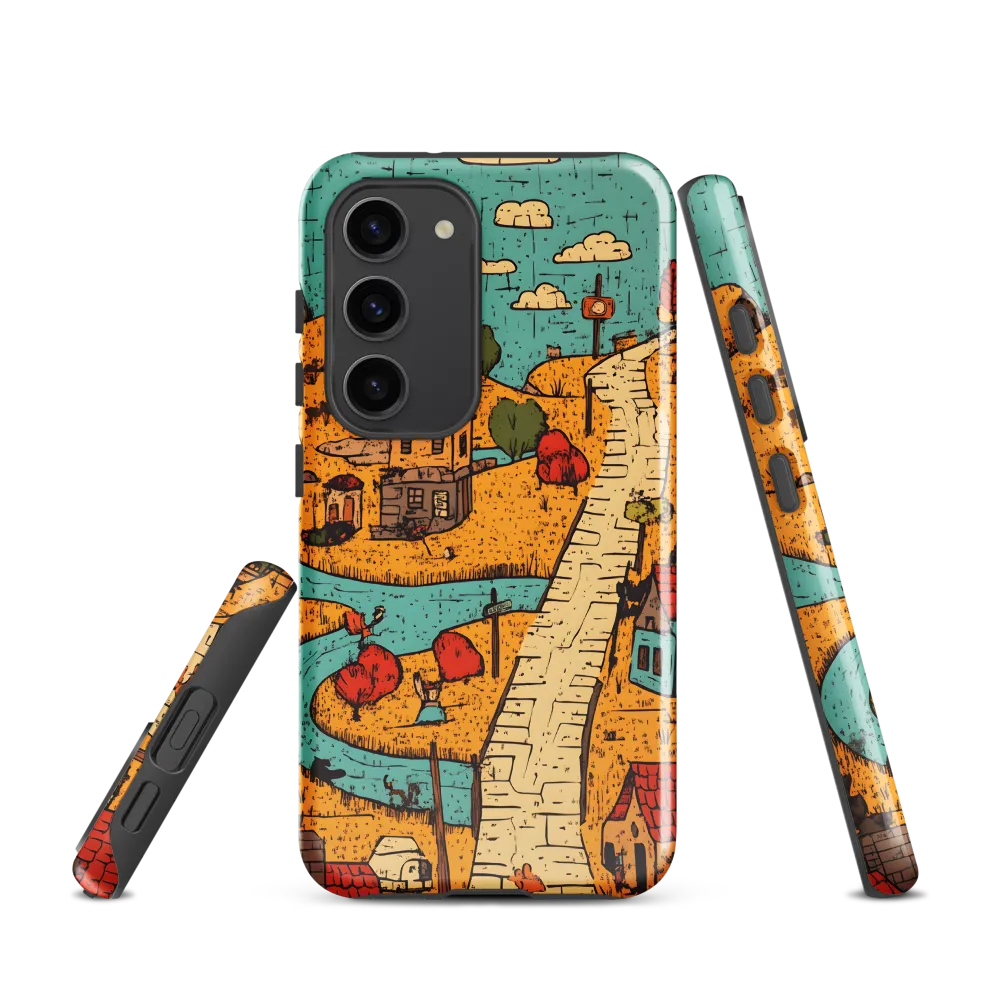 Whimsical Village Landscape