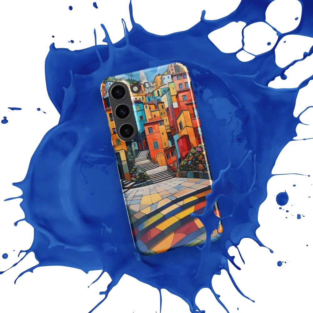 Vibrant Village: A Cubist Journey