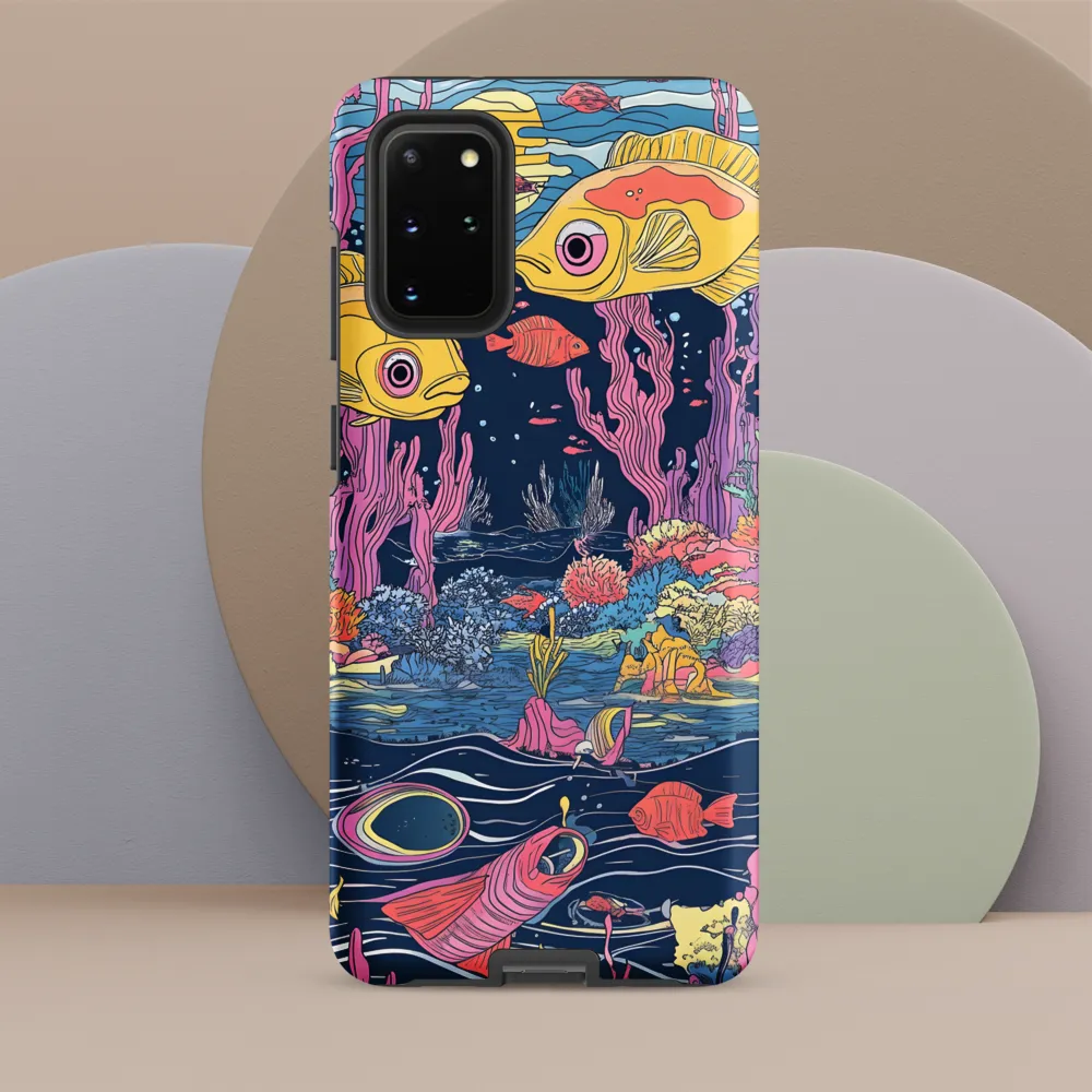 Underwater Dreamscape: A Playful Encounter | Phone Case |  S20 Plus | Tough Case | Matte