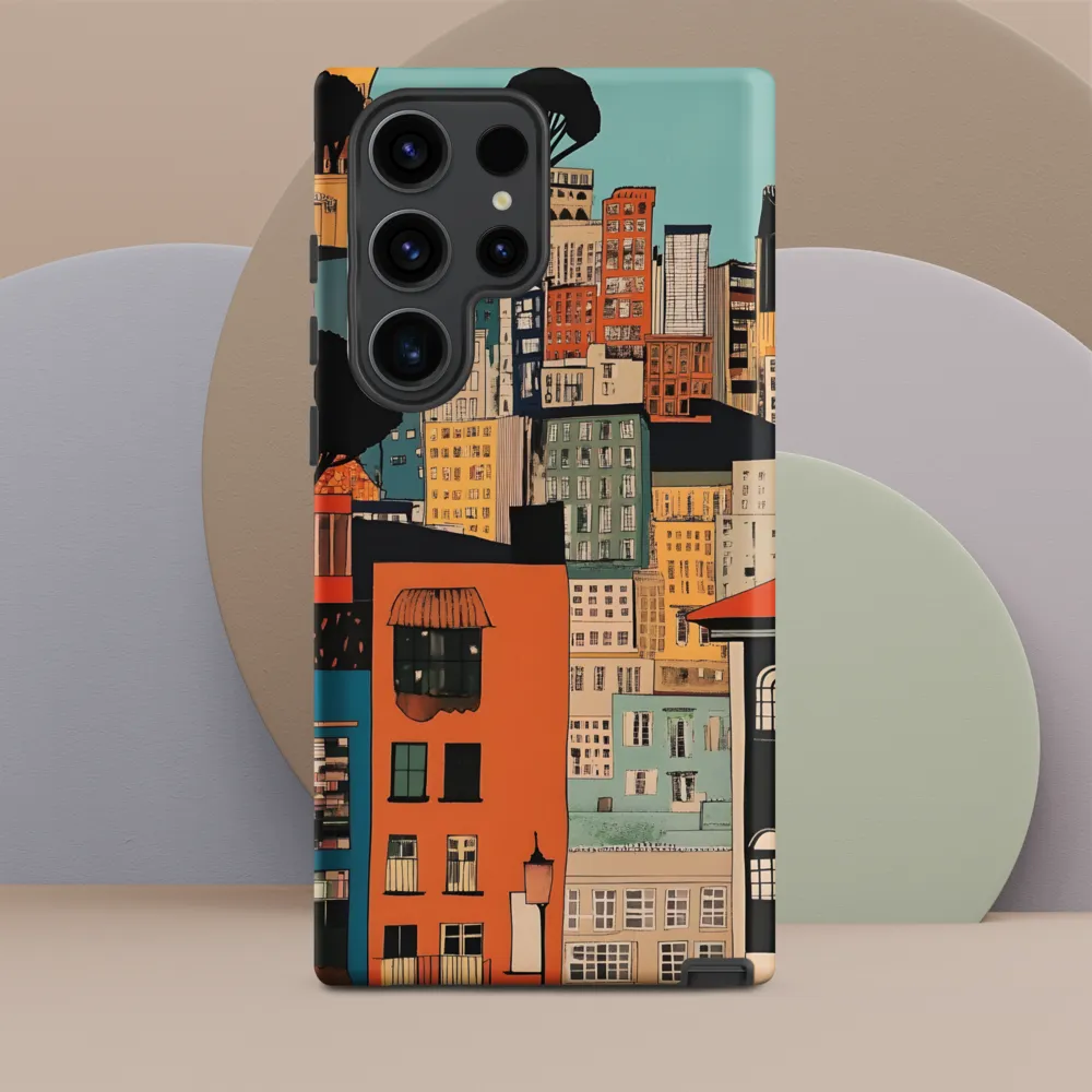 Urban Fusion: A Colorful Cityscape