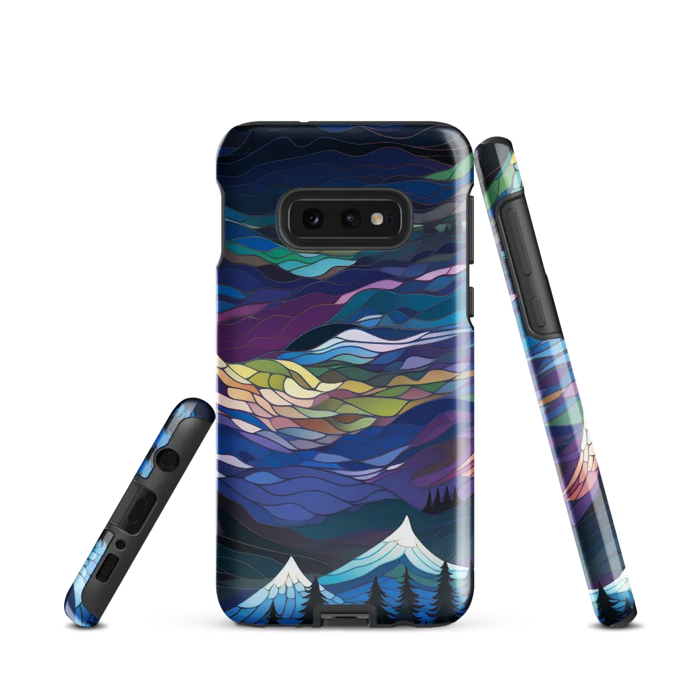 Twilight Peaks: An Abstract Mountain Landscape