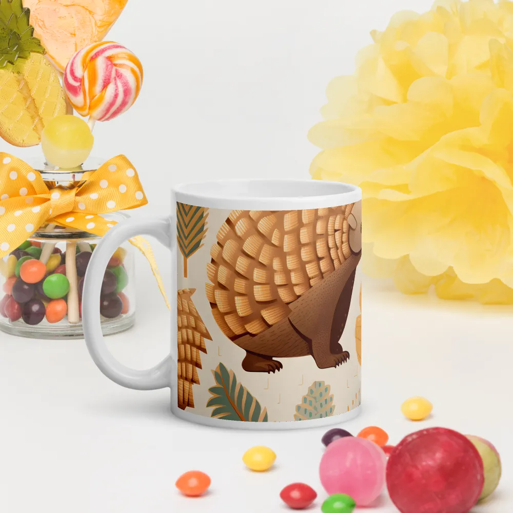 Pangolins in a Whimsical Habitat | Mugs | Multiple Sizes & Colors