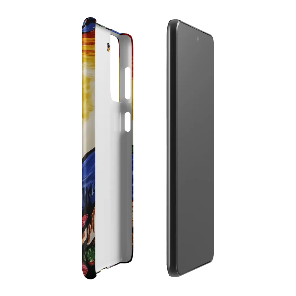 Walking Through Vibrant Landscapes | Phone Case |  S21 Plus | Snap Case | Matte