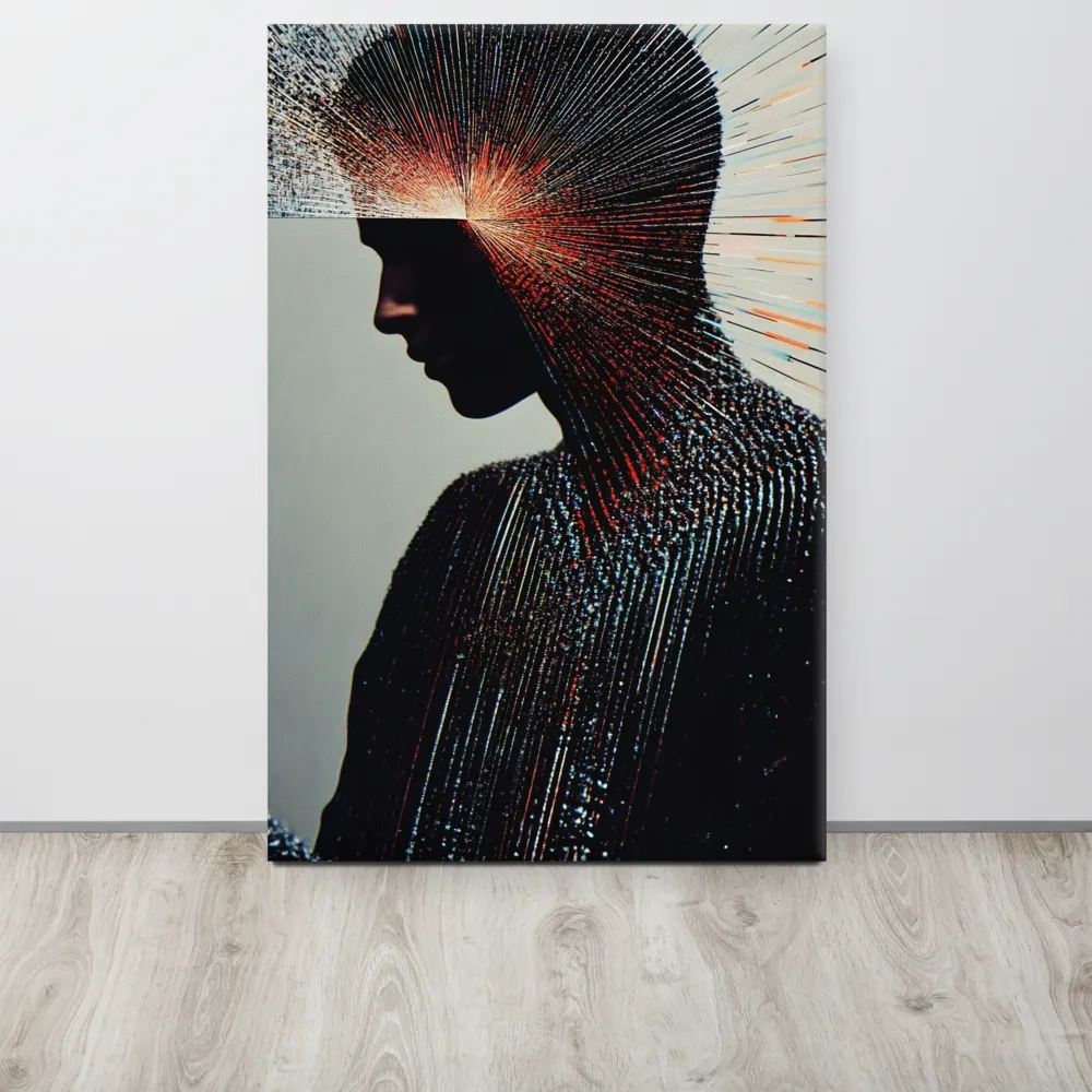 Radiant Reflection: An Abstract Journey of Thought | Canvas | 24″×36″