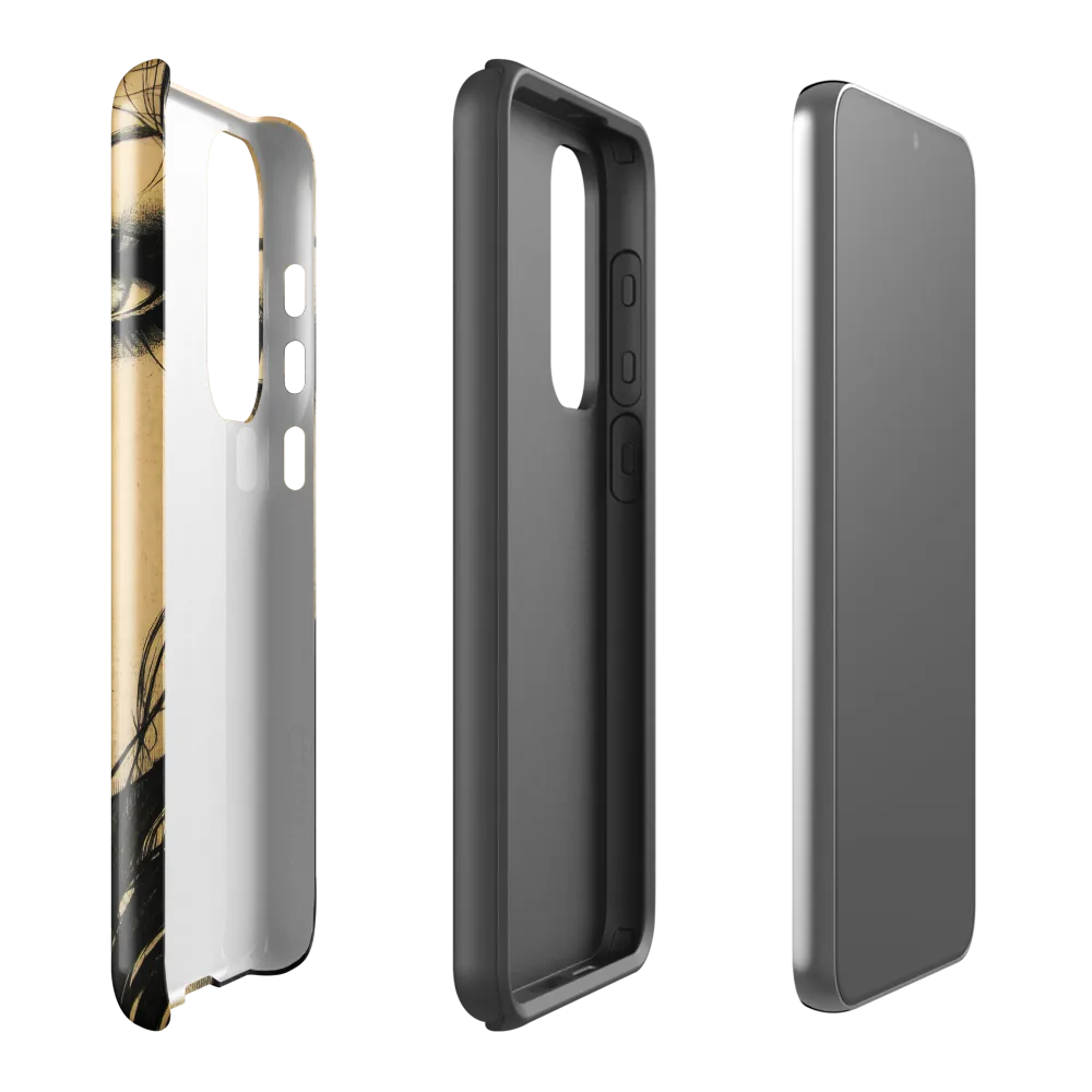 Enigmatic Gaze | Phone Case |  S23 Plus | Tough Case | Glossy