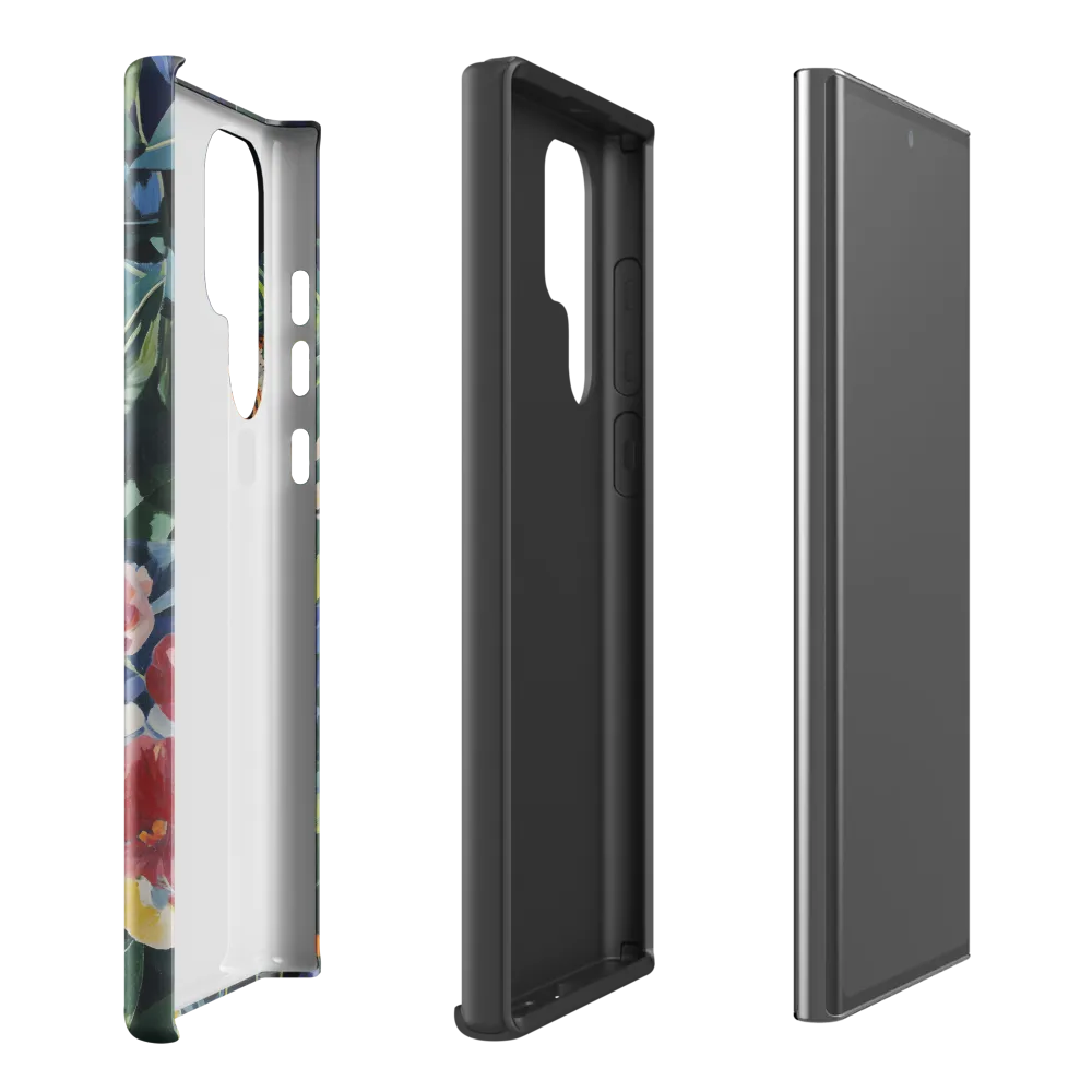 Hidden Majesty: The Jaguar Amongst Tropical Splendor | Phone Case |  S22 Ultra | Tough Case | Glossy