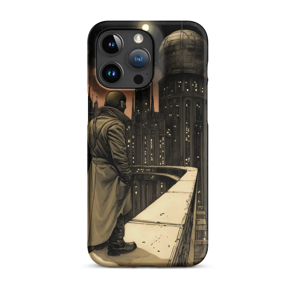 A Contemplative Gaze Over the Futuristic Metropolis