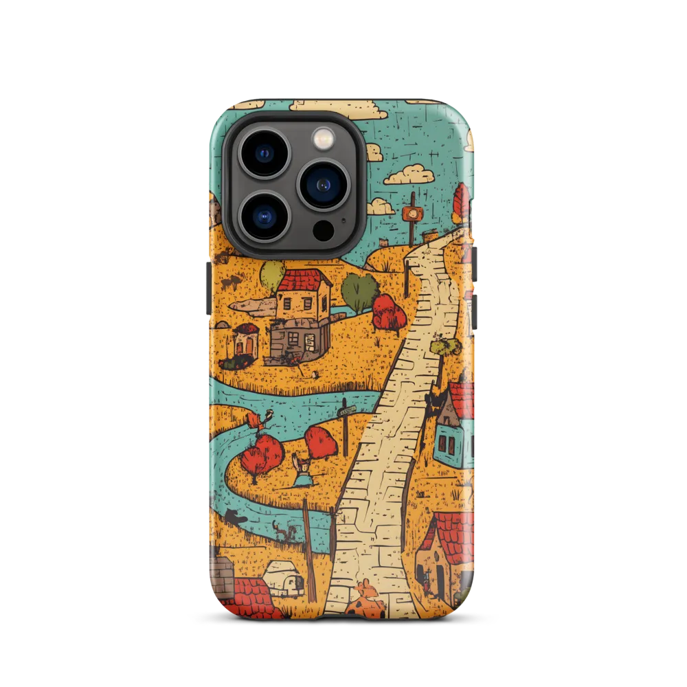 Whimsical Village Landscape