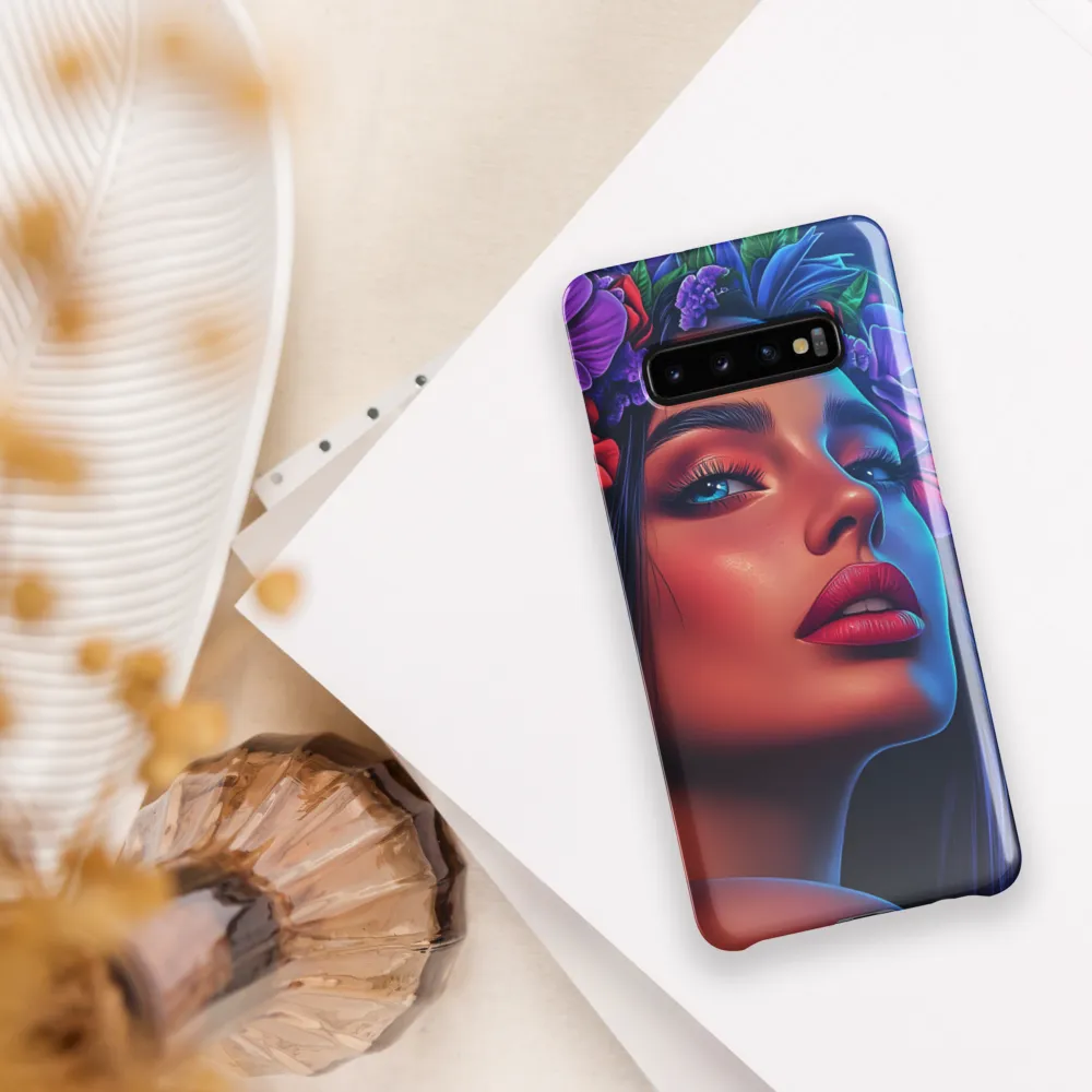 Radiance of the Floral Queen | Phone Case |  S10 Plus | Snap Case | Glossy