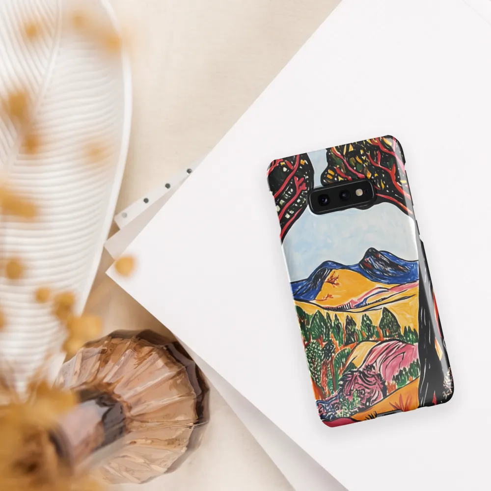 Vibrant Nature's Embrace | Phone Case |  S10e | Snap Case | Glossy