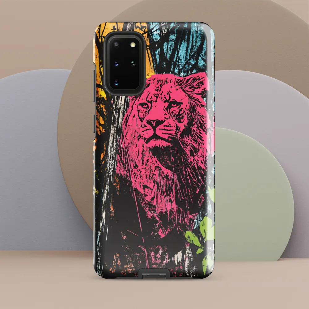 Fierce Vibrance: The Pink Lion