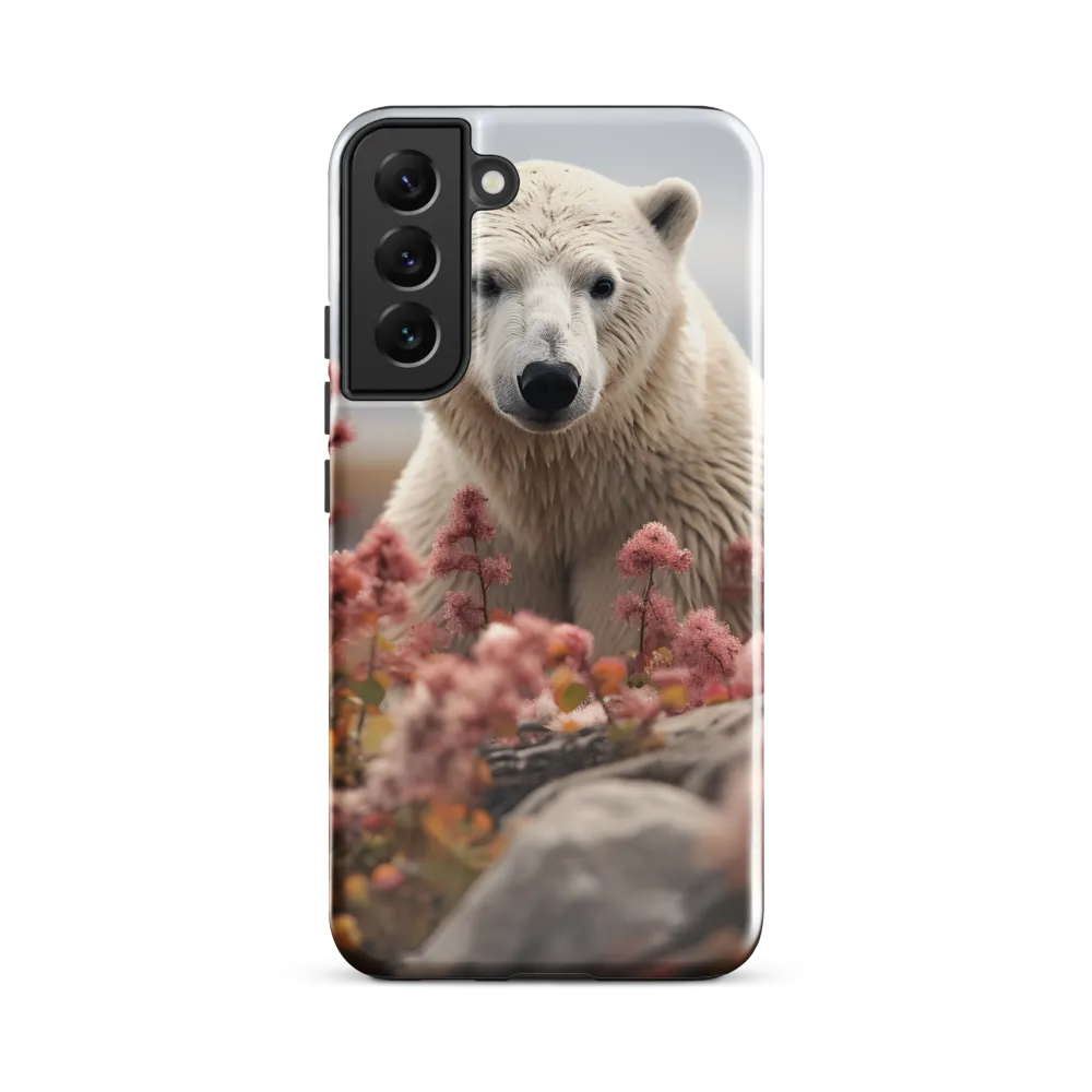 Curiosity Among Blooms: The Polar Bear