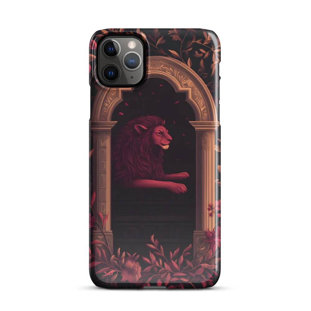 Regal Serenity: A Lion's Rest | Phone Case |  11 Pro Max | Snap Case | Glossy