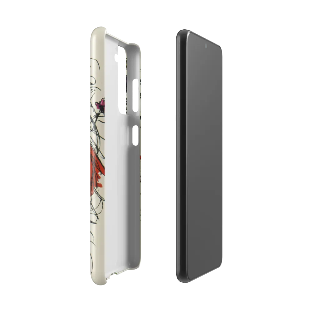 Whimsical Floral Portrait | Phone Case |  S21 | Snap Case | Glossy