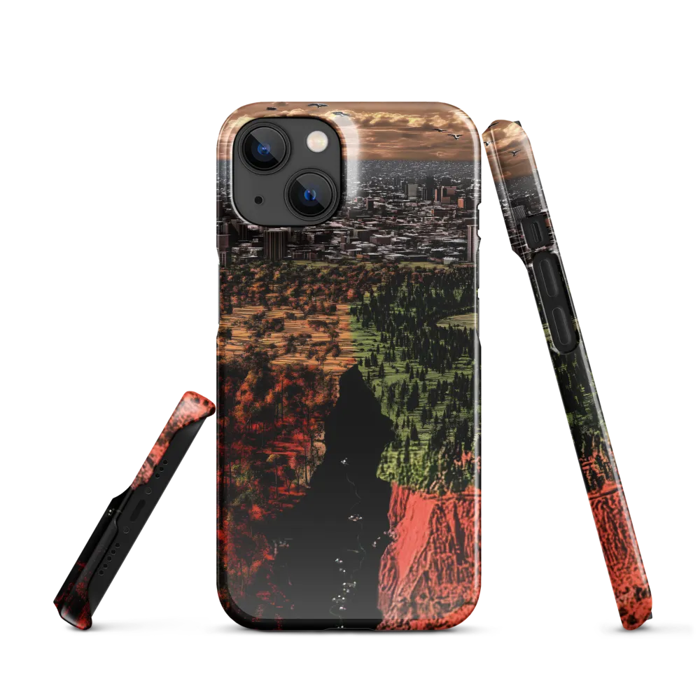 Harmony and Dissonance: A Landscape of Contrasts | Phone Case |  14 | Snap Case | Glossy