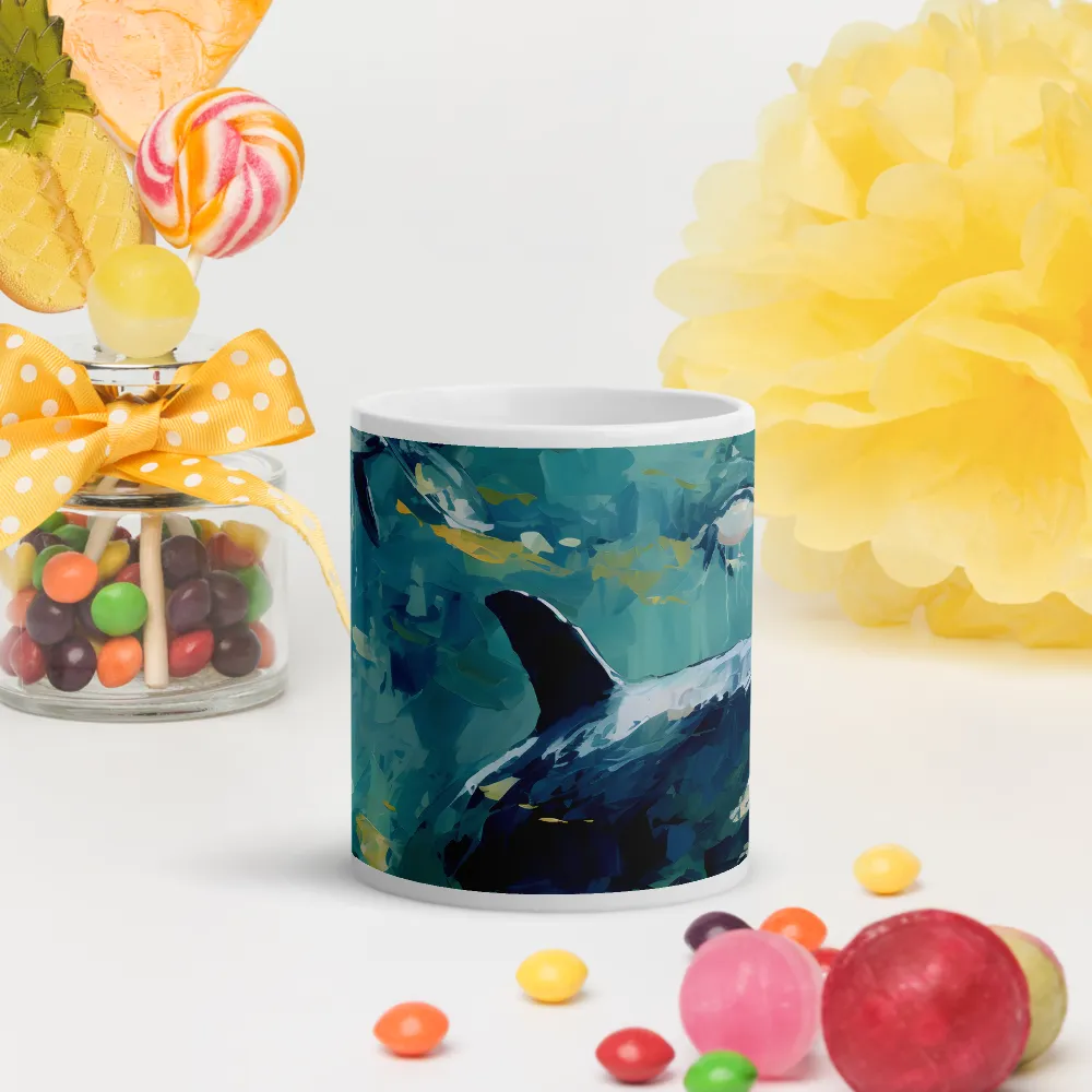 Harmony of the Ocean: Whales in Motion | Mugs | Multiple Sizes & Colors