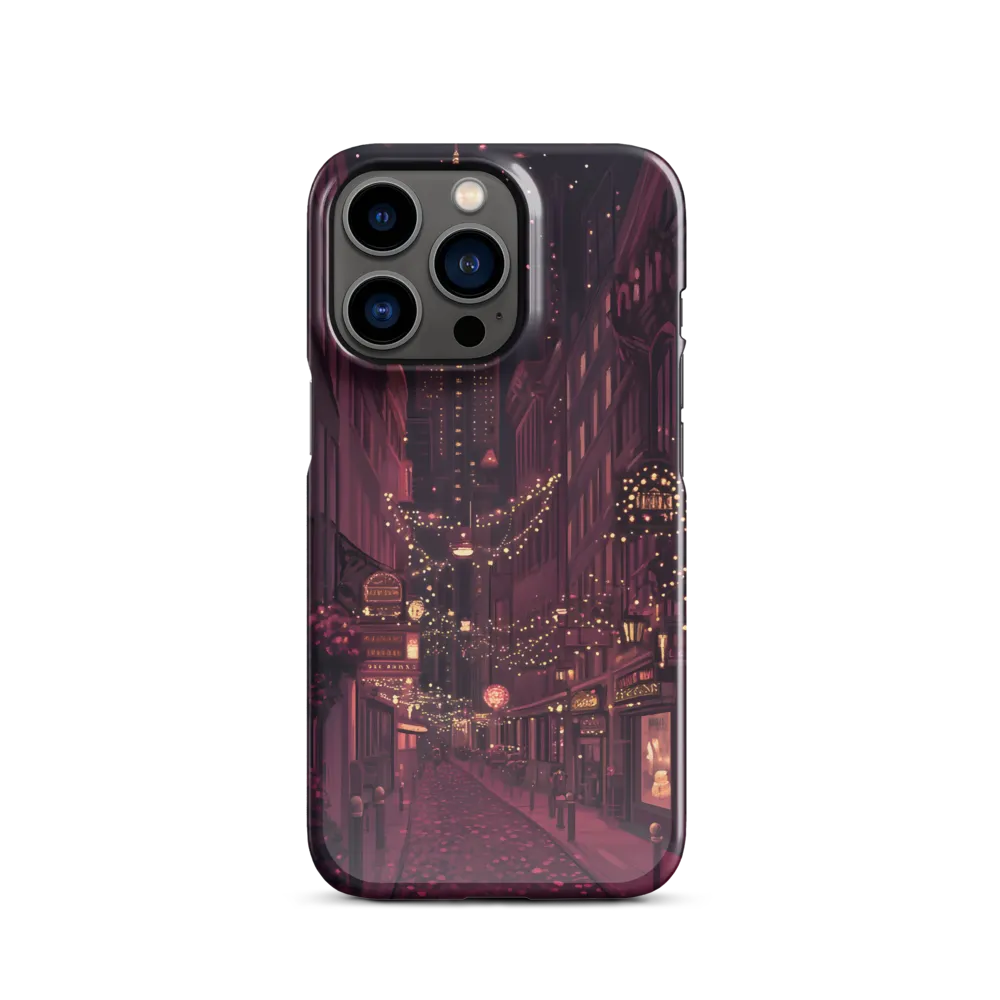 Nostalgic Nights: A Twilight Stroll in the City | Phone Case |  13 Pro | Snap Case | Glossy