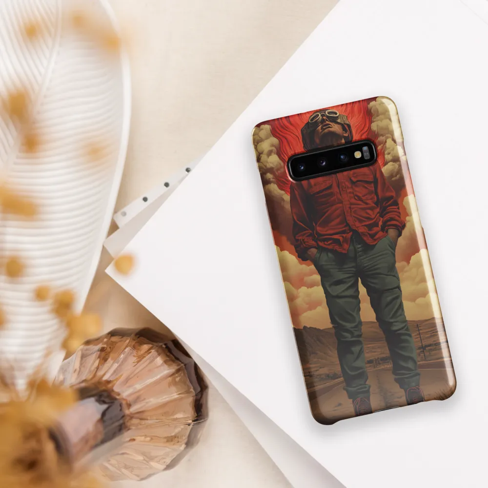 Defiant Spirit in a Surreal Landscape | Phone Case |  S10 Plus | Snap Case | Glossy