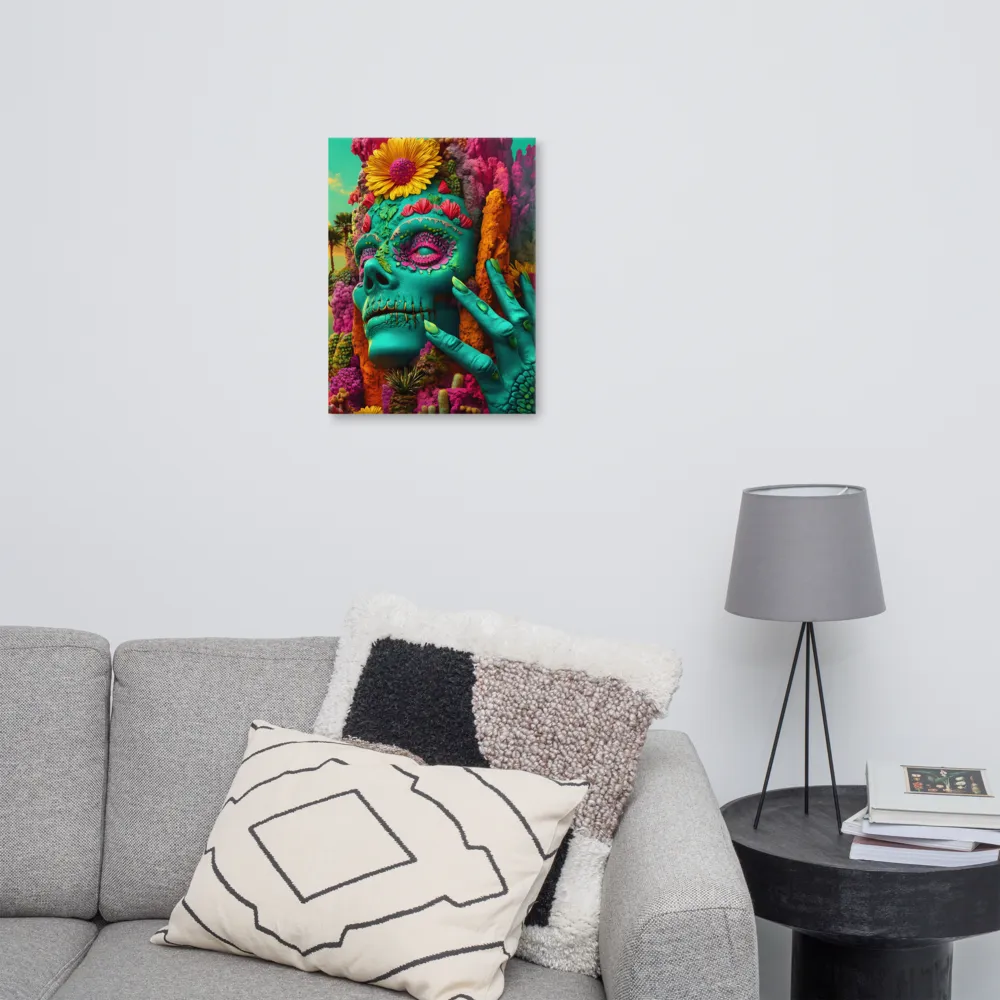 Ethereal Skull Garden | Canvas | 18″×24″