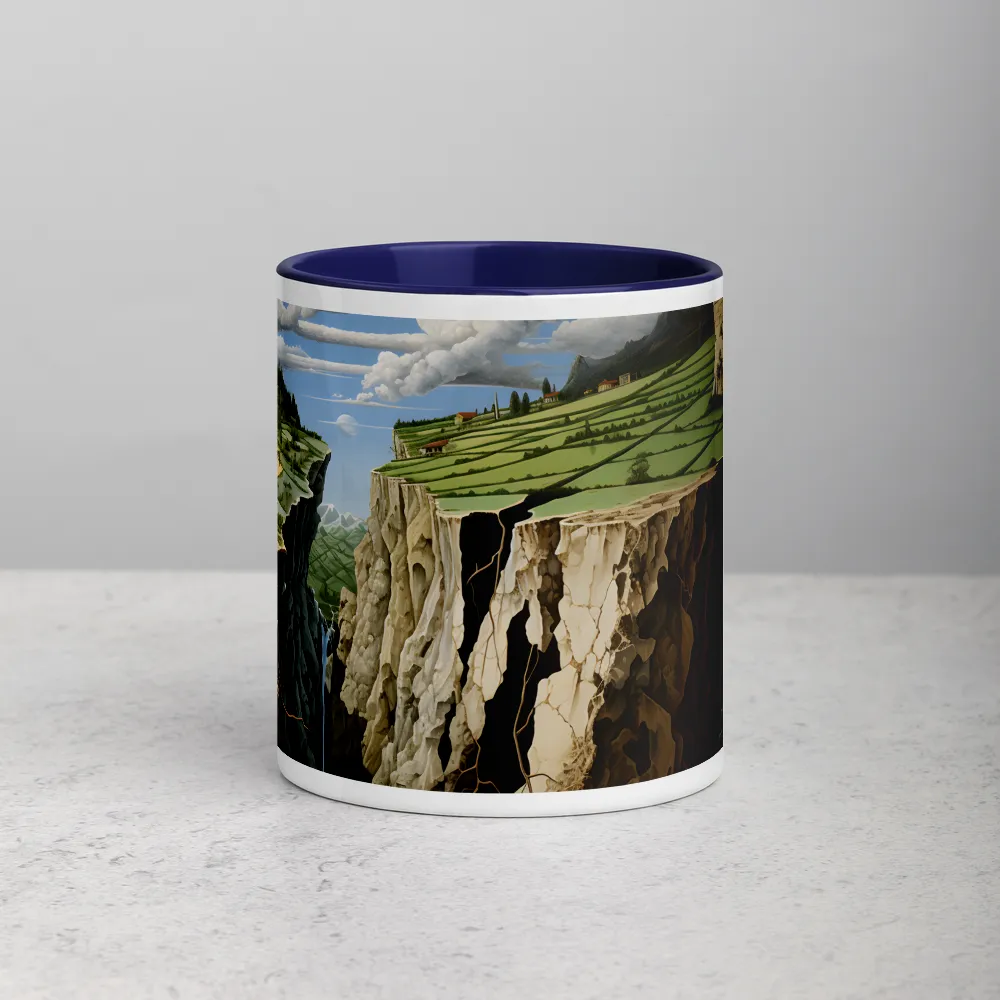 Surreal Landscape with Split Earth | Mug